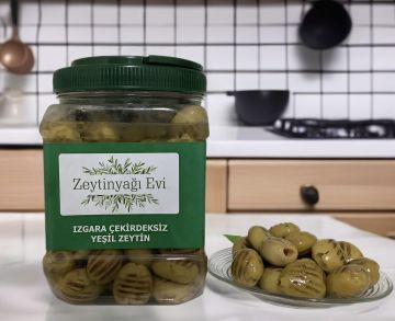 Zeytinyağlı Izgara Zeytin 900 Gram Pet Ambalaj