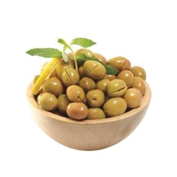 Sofralık Doğal Ayvalık Kırma Yeşil Zeytin (261-290 M) 3500 Gr Pet Ambalaj