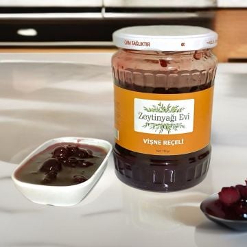 Naturel Vişne Reçeli Cam Şişe 710 Gram