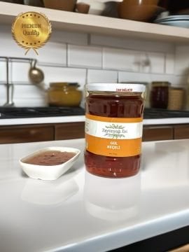 Naturel Gül  Reçeli Cam Şişe 710 Gram