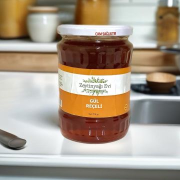 Naturel Gül  Reçeli Cam Şişe 710 Gram