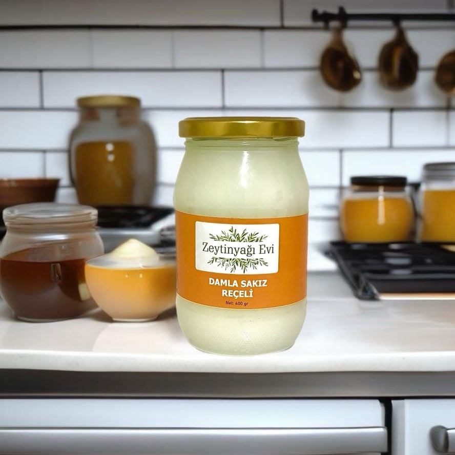 Damla Sakız  Reçeli Cam Şişe 400 Gram
