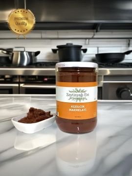 Yöresel Ürünler Şifa Kayanağı Kızılcık Marmelati Cam Kavanoz 800 Gram