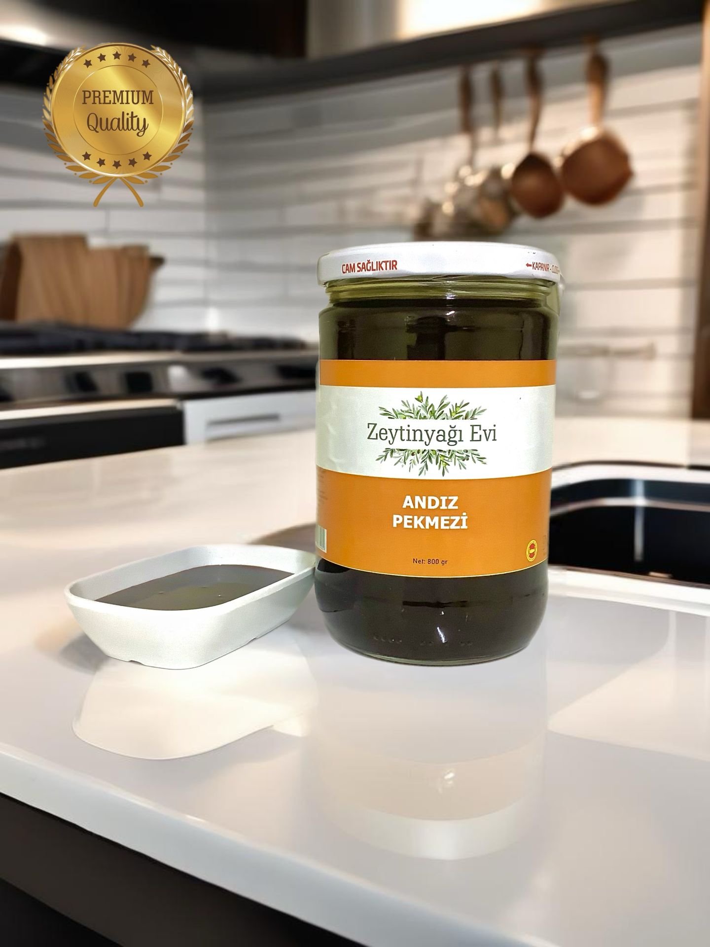 Yöresel Ürünler Andız Pekmezi Cam Kavanoz 800 Gram